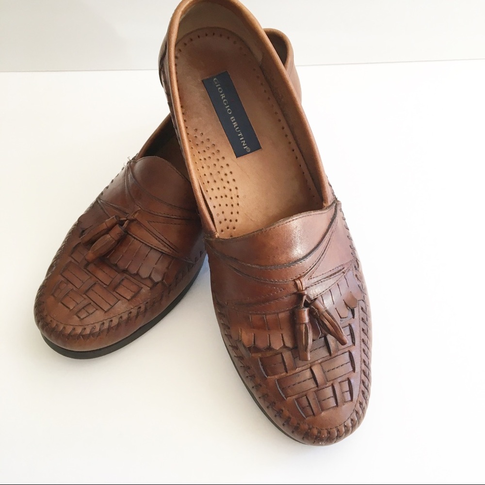 Giorgio Brutini Bartell brown leather loafer 11M